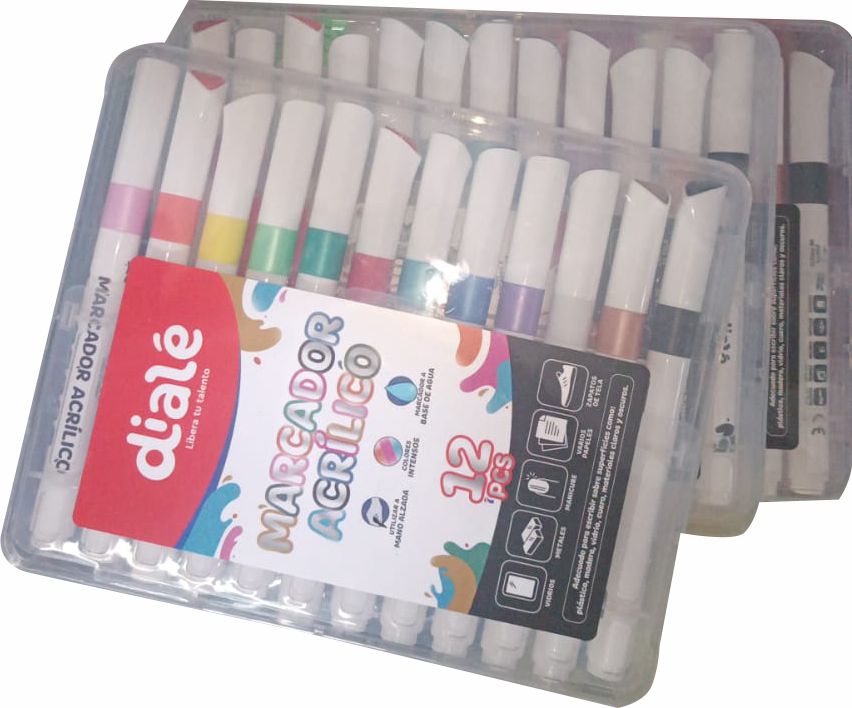 PLUMON ACRILICO MARCADOR X12- DIALE