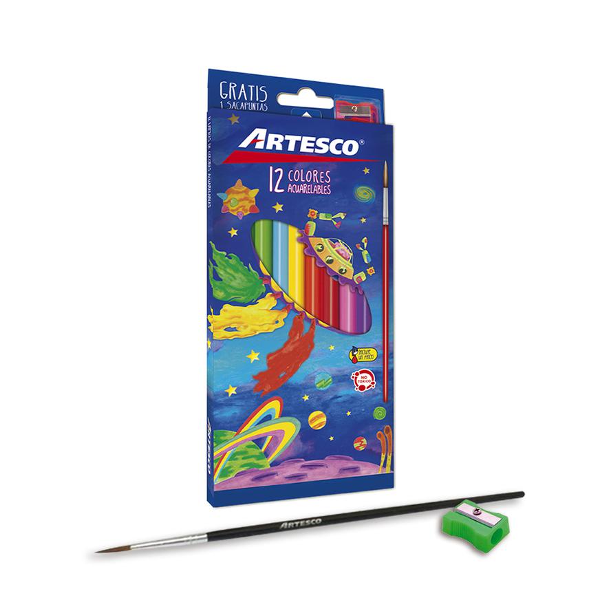 COLORES ACUARELABLE  X 12 ARTESCO