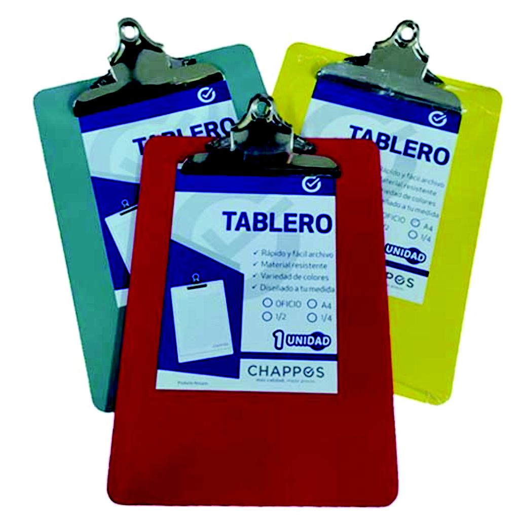 TABLERO ACRILICO OFICIO COLORES