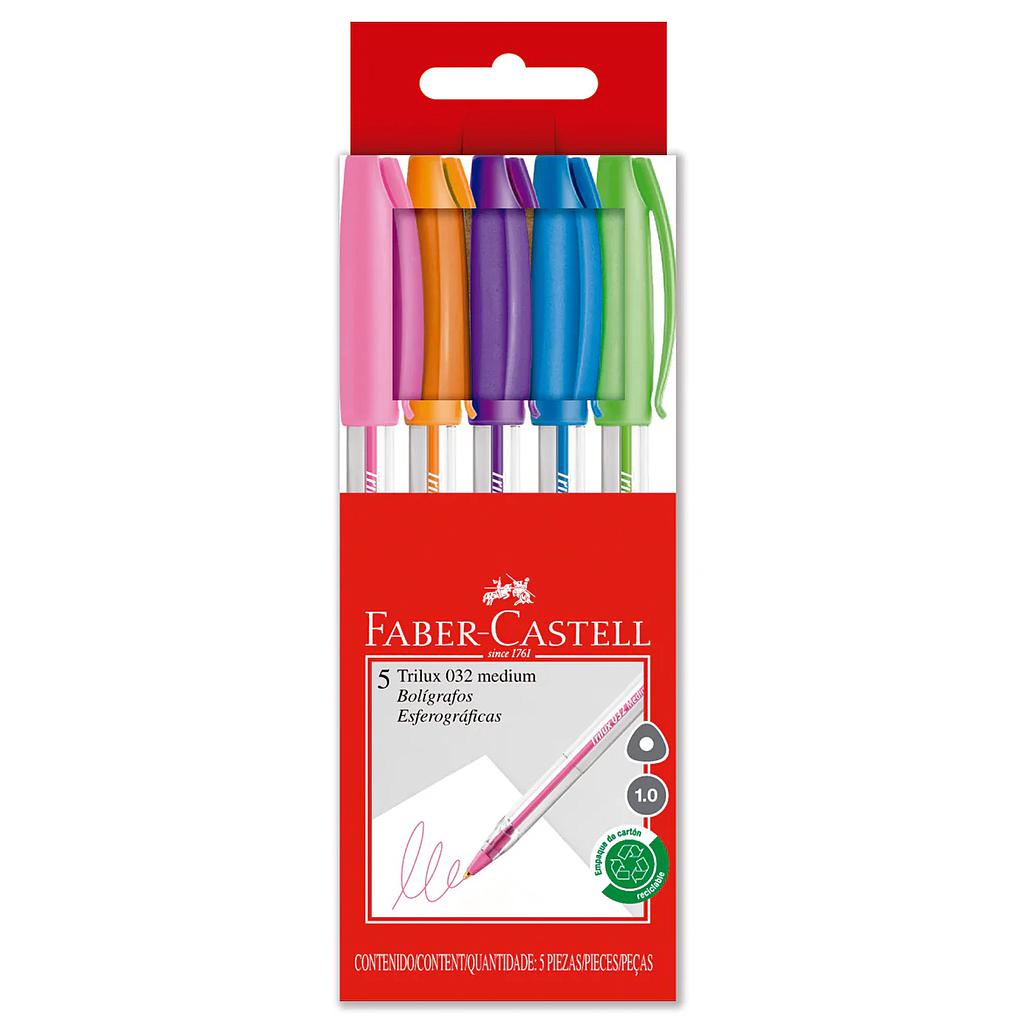 LAPICERO 032-M X 5 - FABER CASTELL