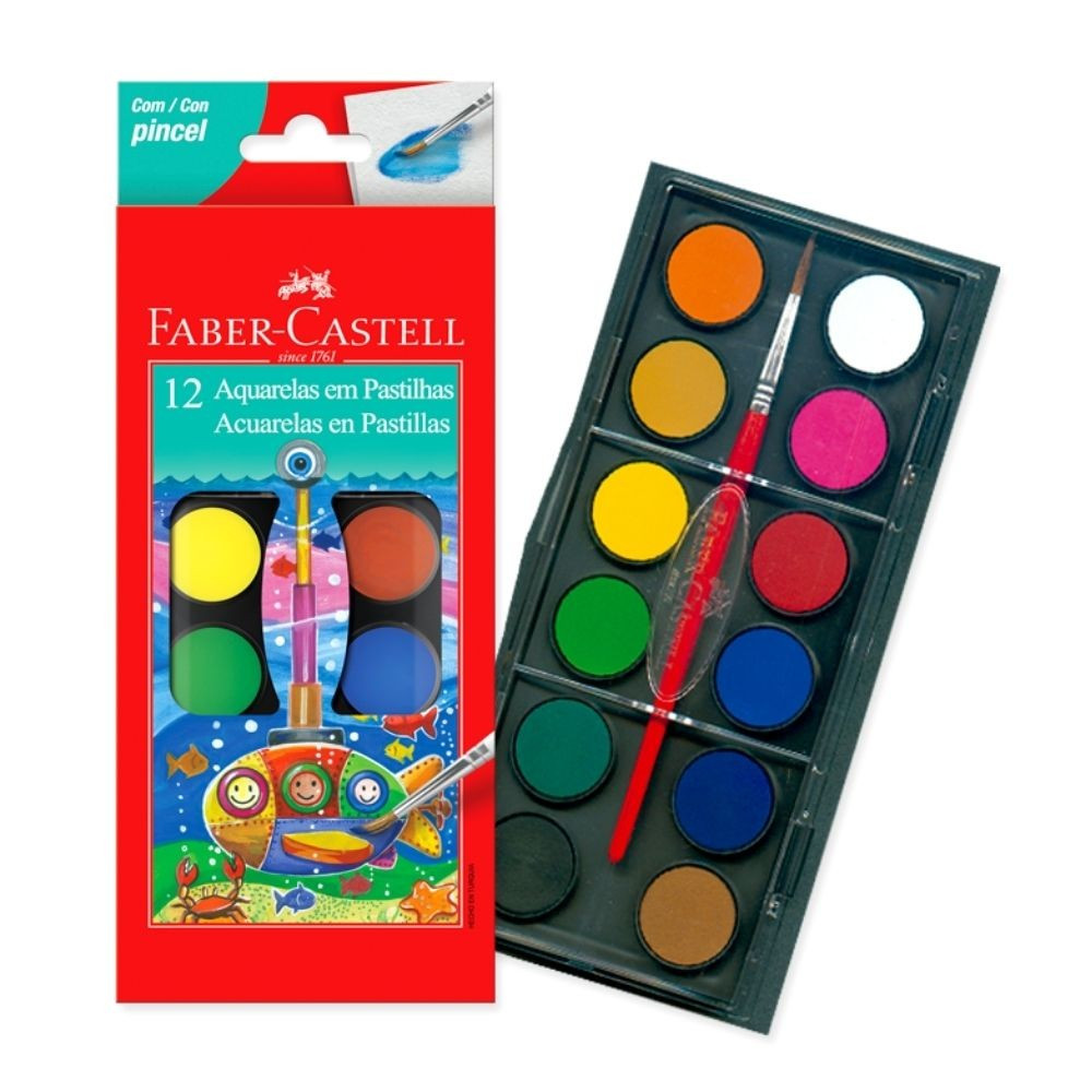 ACUARELA X 12 UN FABER CASTELL