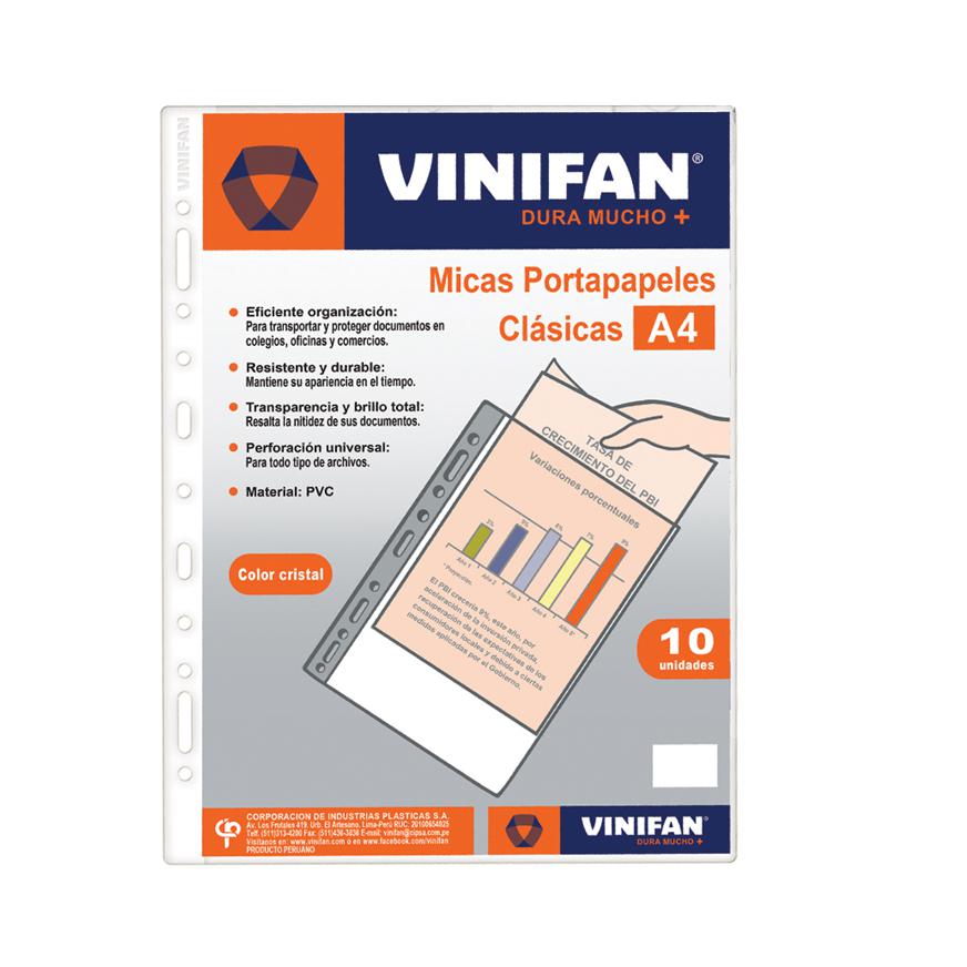 MICA PORTAPAPELES A4 X10 - VINIFAN/ARTESCO