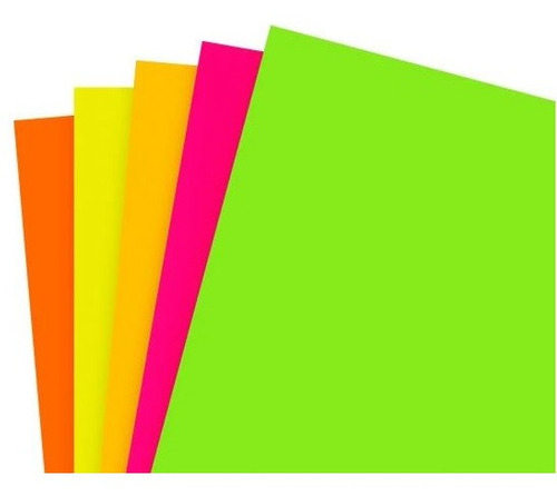 CARTULINA NEON 50x65 ARCOIRIS