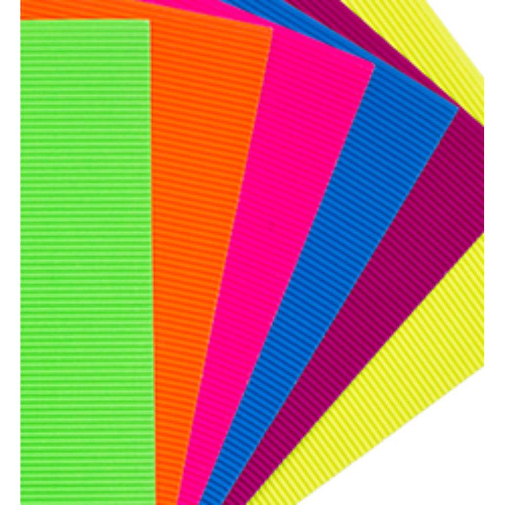 CARTULINA CORRUGADO NEON