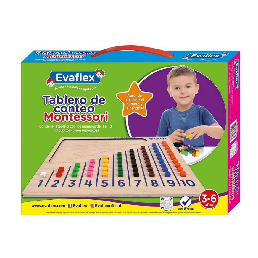 JUEGO DE MADERA TAB CONTEO MONTESSORI EVAFLEX