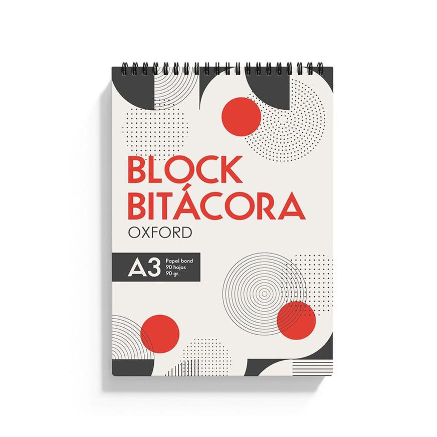 BLOCK BITACORA ANILLA A3, 90gr, 90h - OXFORD