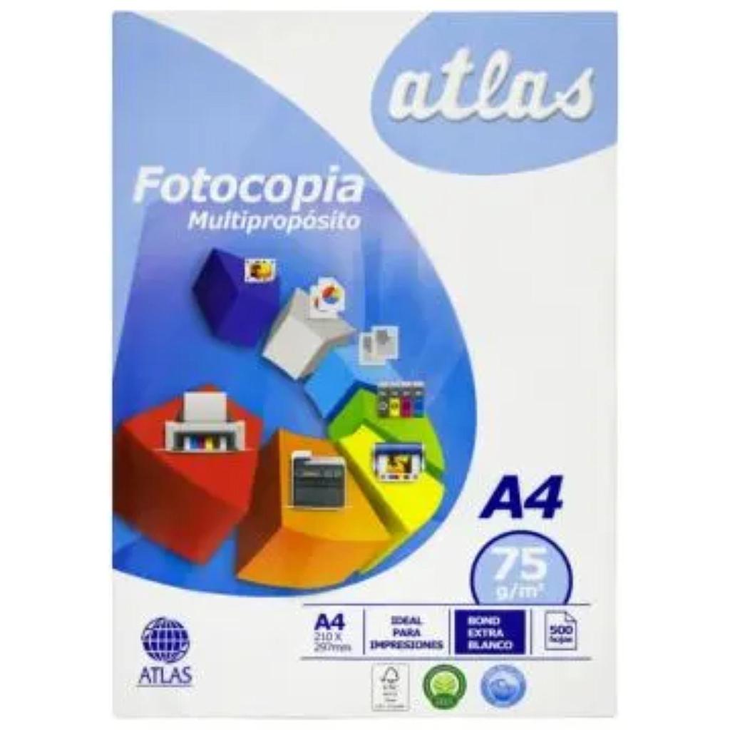PAPEL HOJA BOND (500hjs) A/4 75gr 