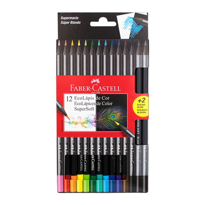 COLORES SUPERSOF X 12 + 2 - FABER CASTELL