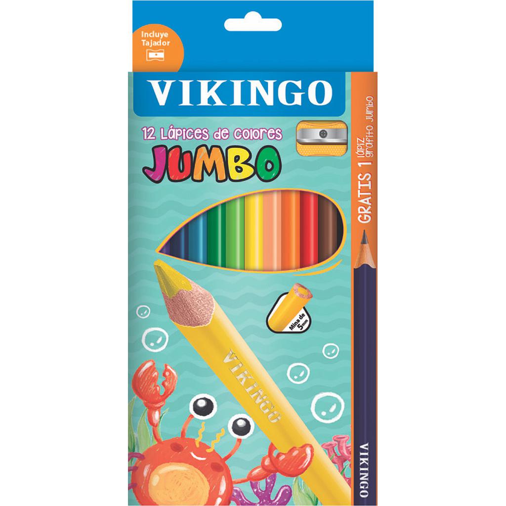 COLORES JUMBO X 12 + LAP/TAJ -  VIKINGO