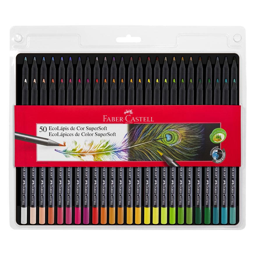 COLORES SUPERSOFT 50 UNI ECOLAPIZ FABER CASTELL