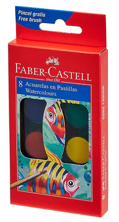 ACUARELA X 8 - FABER CASTELL