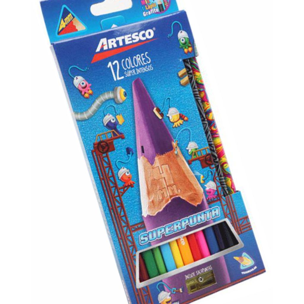 COLORES TRIANGULAR X 12 - ARTESCO