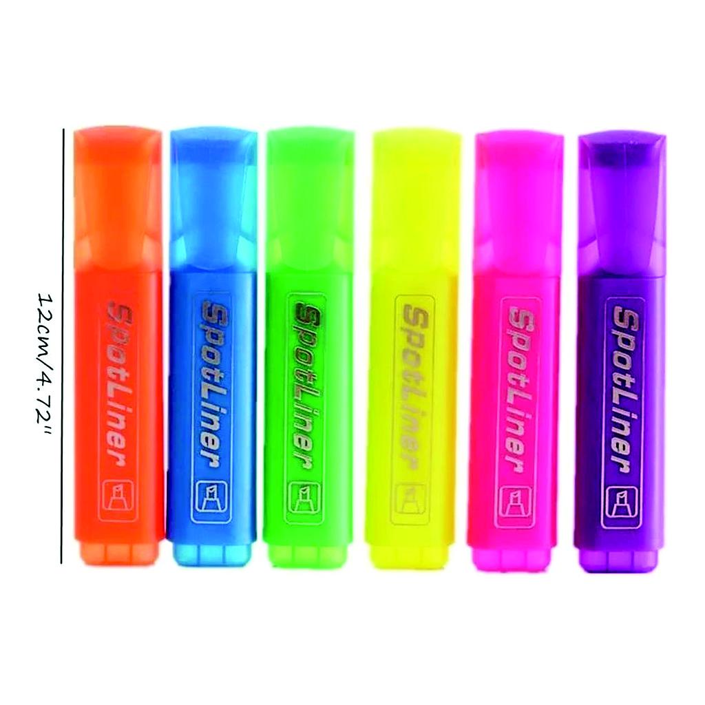 RESALTADOR NEON SET X 6  ECONOMICO