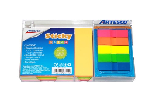 DISPENSADOR NOTAS ADHESIVAS ARTESCO