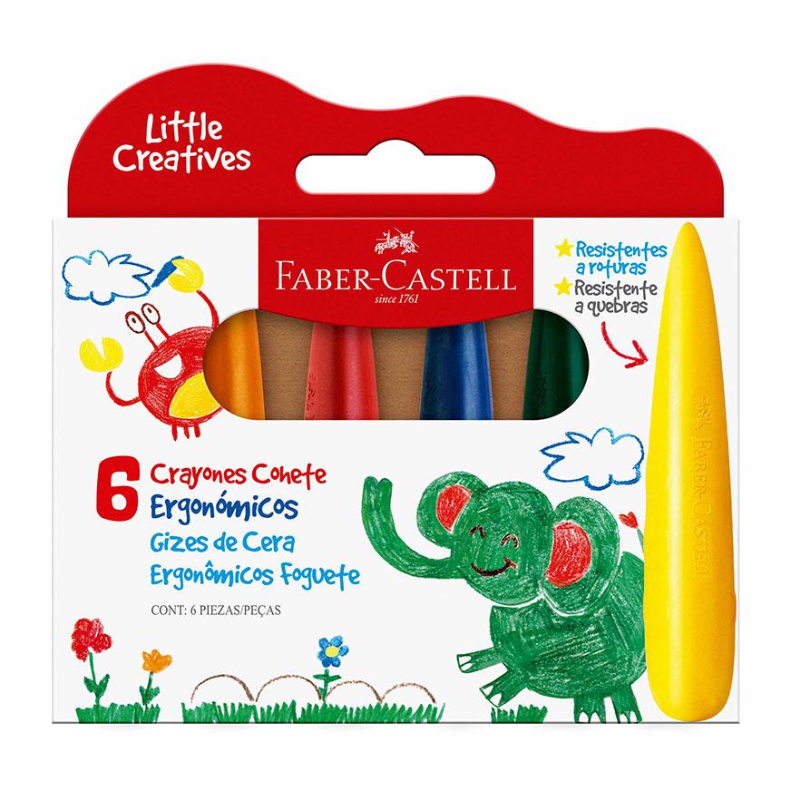 CRAYONES COHETE X6 - FABER CASTELL
