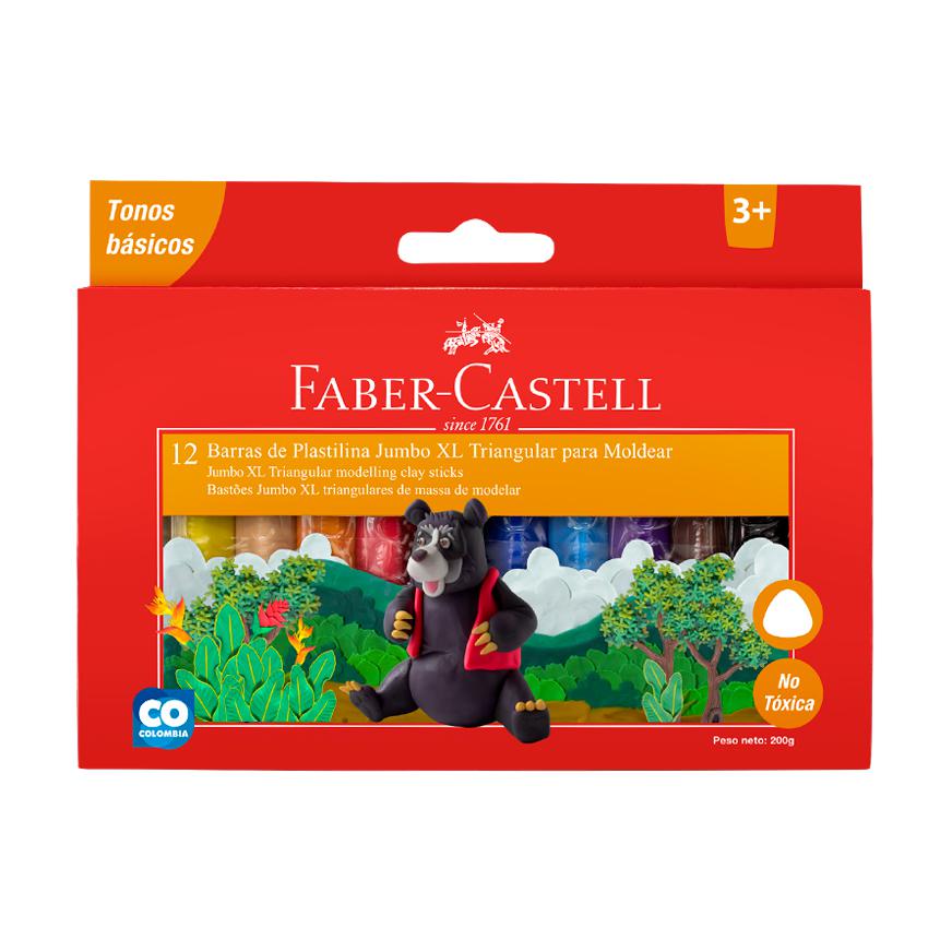 PLASTILINA X12  JUMBO XL - FABER