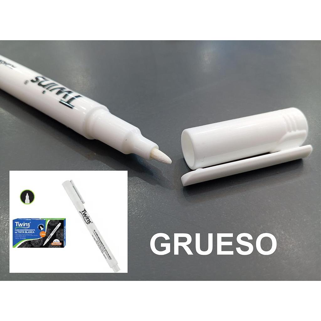 PLUMON INDELEBLE BLANCO GRUESO - TWINS