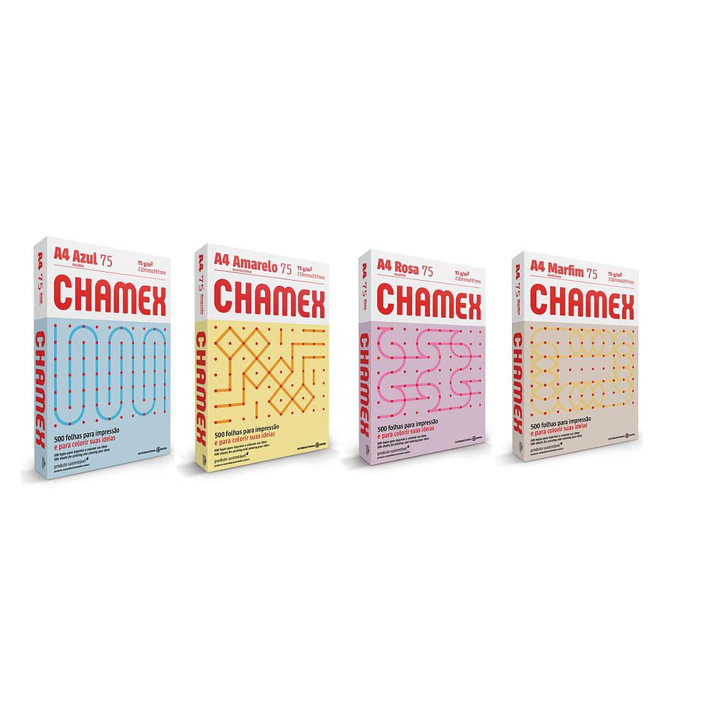 PAPEL 75GR A4  PQTX500 PASTEL - CHAMEX