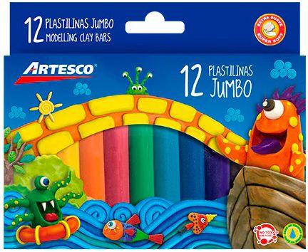PLASTILINA JUMBO X12 - ARTESCO