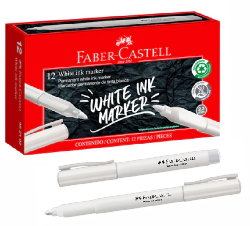 PLUMON INDELEBLE BLANCO - FABER CASTELL