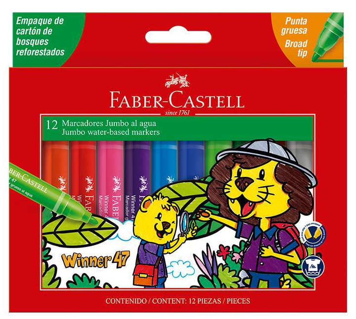 PLUMON JUMBO WINNER N°47 X 12 - FABER CASTELL