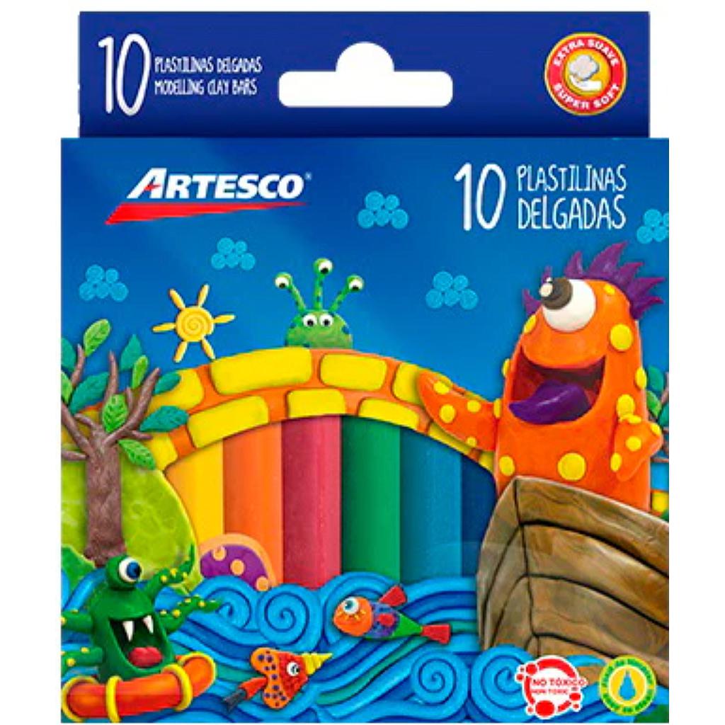 PLASTILINA DELGADA  X10 - ARTESCO