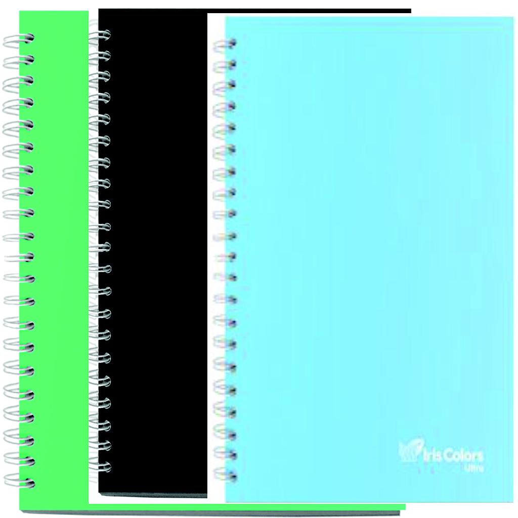 CUADERNO ANILLADO A4, 160 HJS SOLIDO - IRIS COLOR
