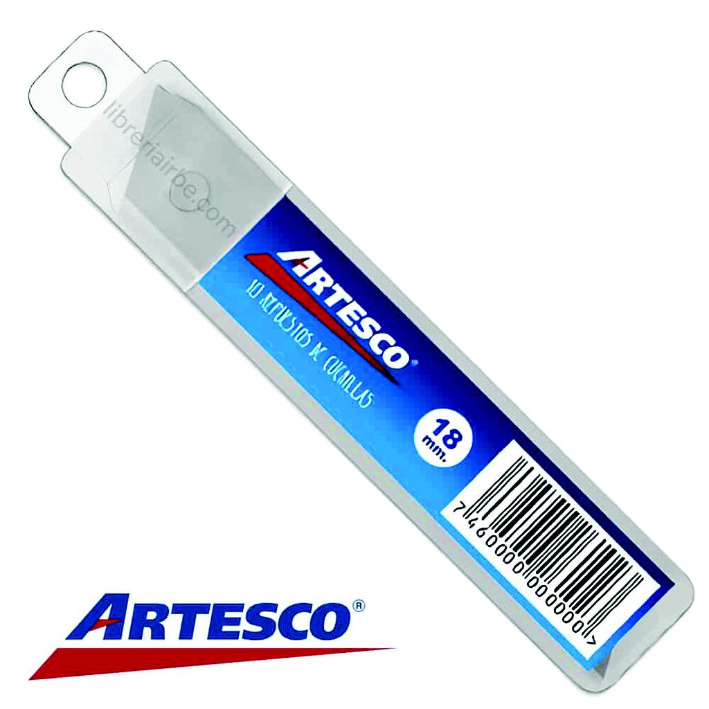 REPUESTO DE CUCHILLA CUTTER X 10 UNI ARTESCO