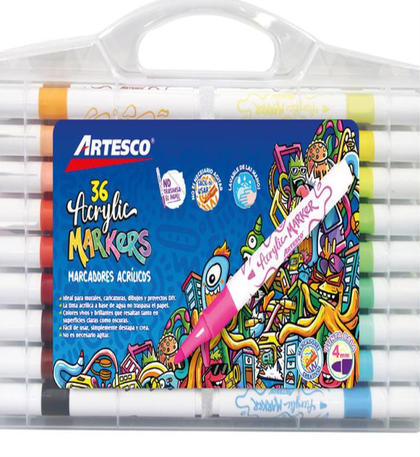PLUMON ACRYLICO X12 C/ACRILICA - ARTESCO