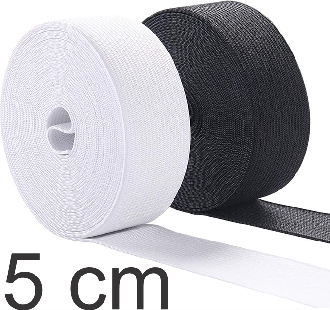 ELASTICO MERCERIZADO 5CM