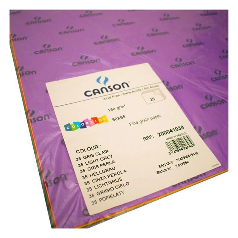 CARTULINA CANSON 150 GRS 50 X 65 CM - COLORLINE
