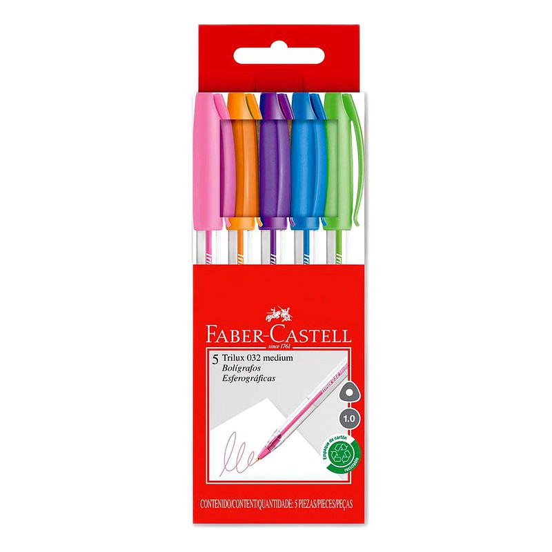 LAPICERO 032-M X 5 - FABER CASTELL