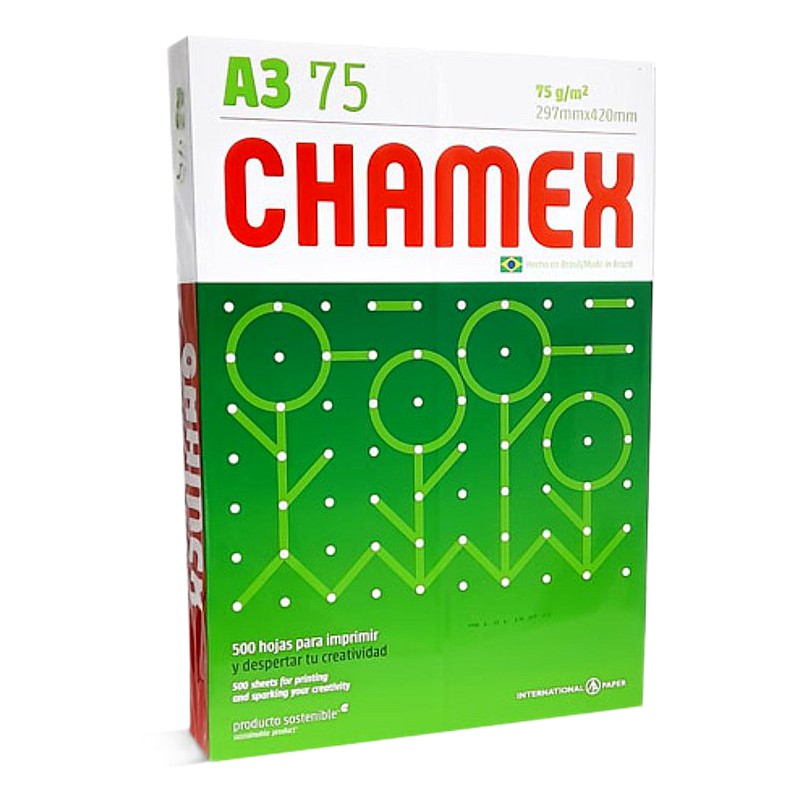 PAPEL HOJA BOND  A3 75gr  - CHAMEX
