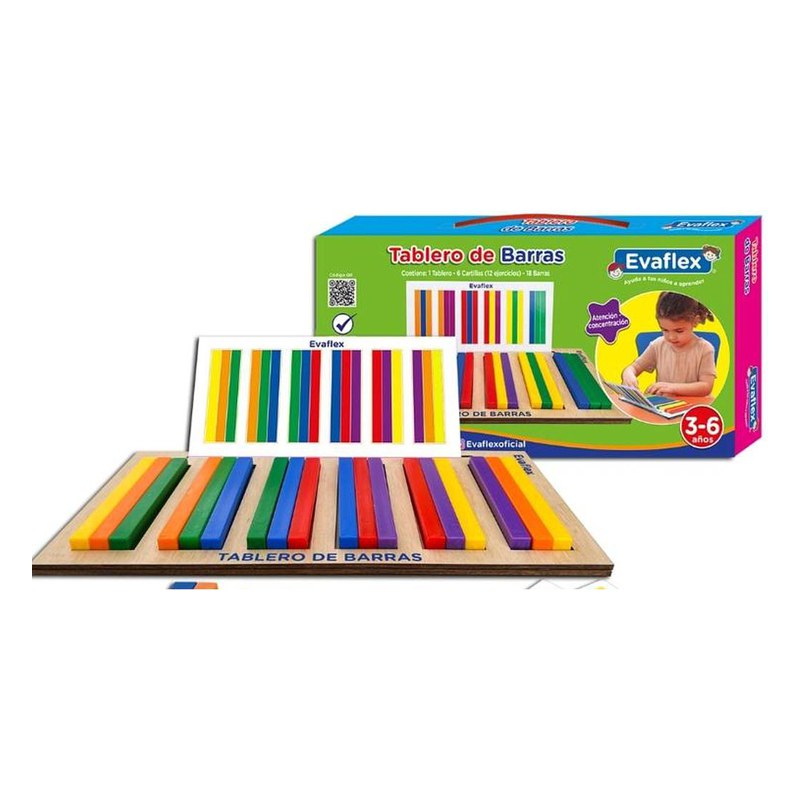 TABLERO DE BARRAS 6 CARTILLAS  EVAFLEX