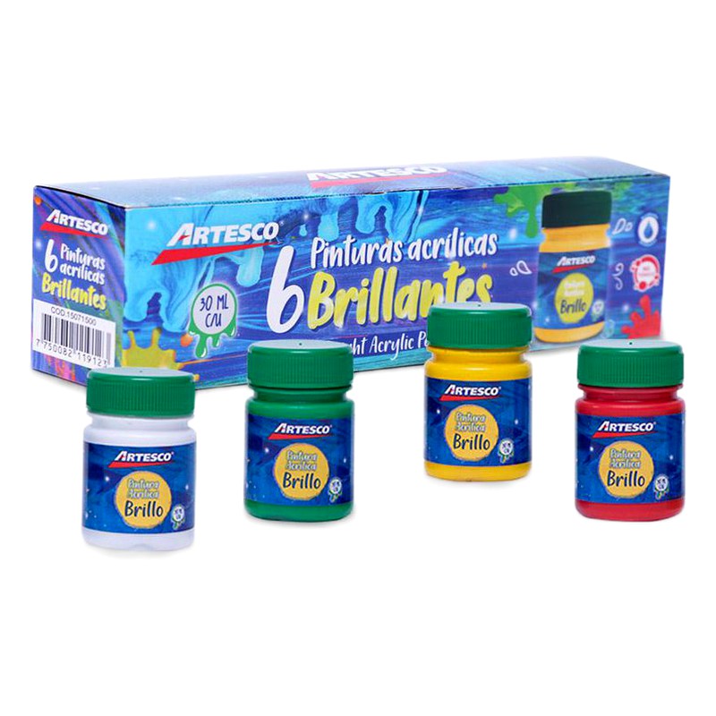 PINTURA APU ACRILICAS BRILLANTE X 6 - ARTESCO