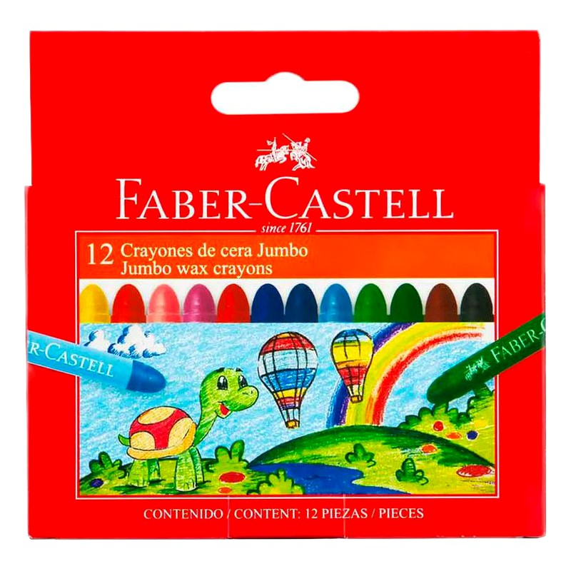 CRAYONES JUMBO X12 - FABER CASTELL