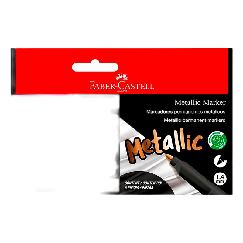 PLUMON METALICO X6 - FABER CASTELL