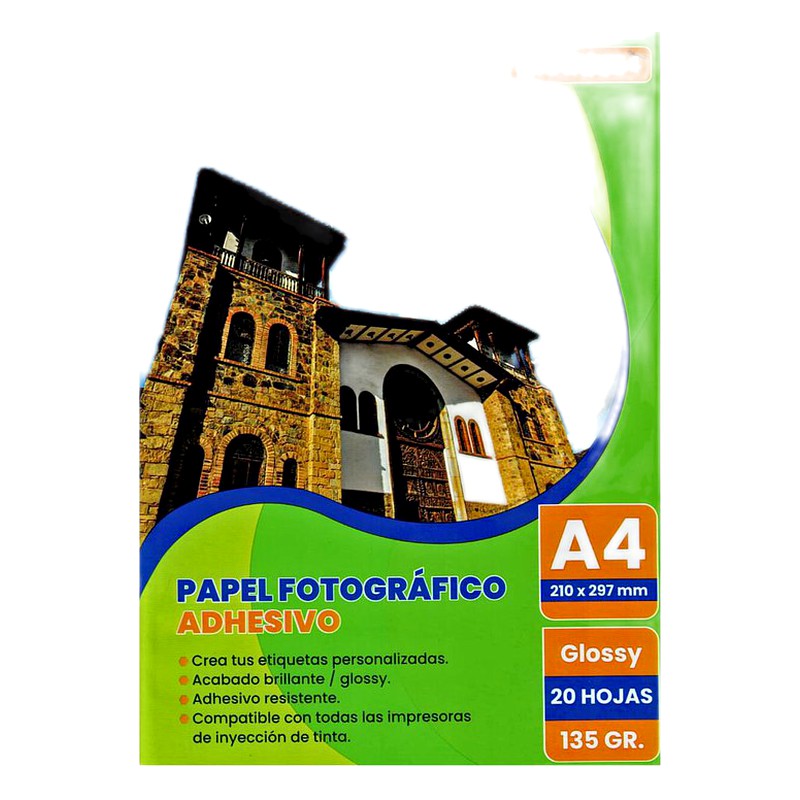 PAPEL FOTOGRAFICO ADHESIVO 135 GR - TWINS