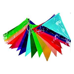 BANDERIN PLASTICO/PAPEL  1.50 MT
