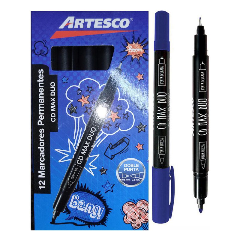 MARCADOR CD INDELEBLE DUAL - ARTESCO