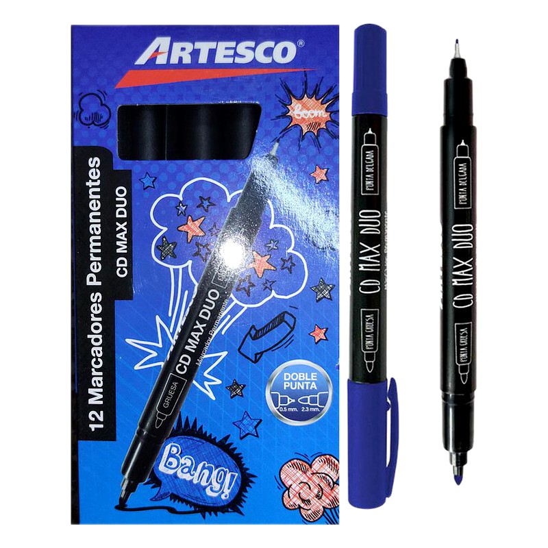 MARCADOR CD INDELEBLE DUAL - ARTESCO