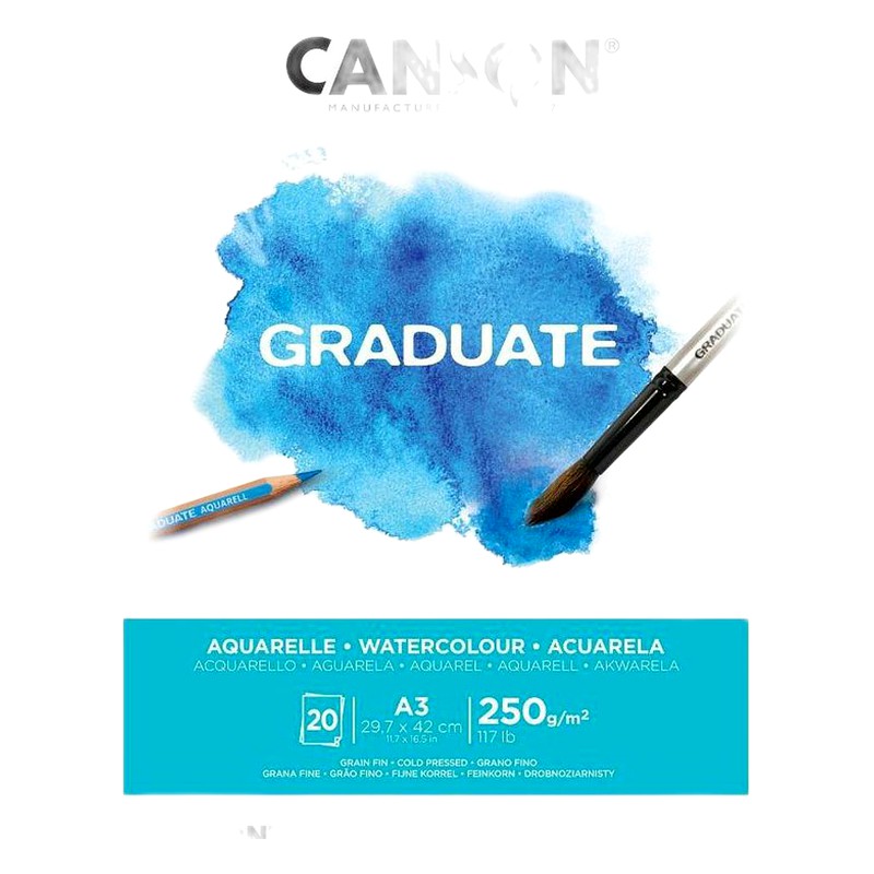 BLOCK  GRADUATE  A3 , 20HJ 250 G  CANSON