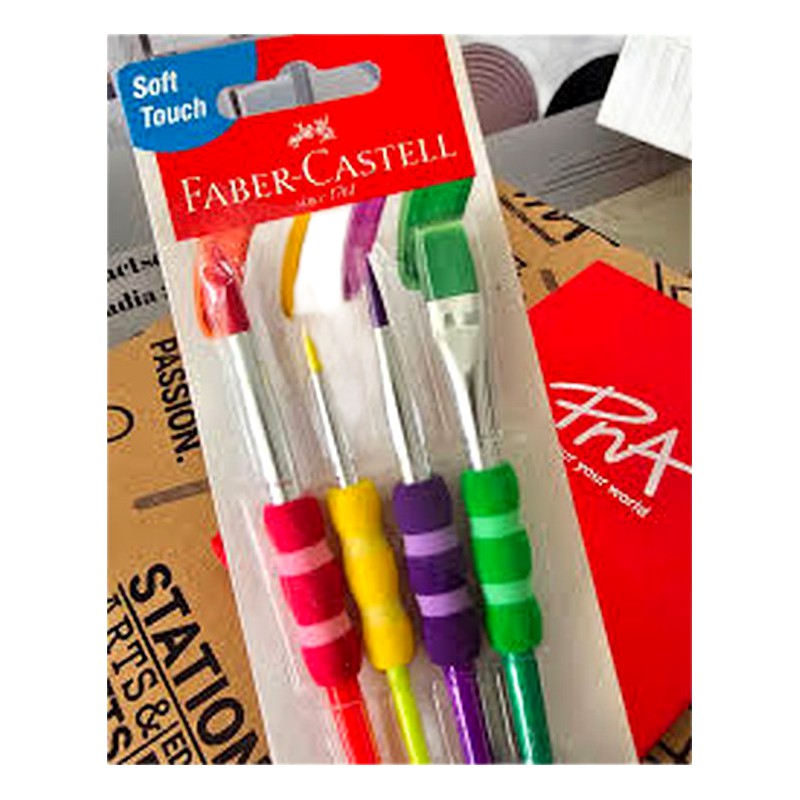 PINCEL SOFT TOUCH  X4 - FABER CASTELL