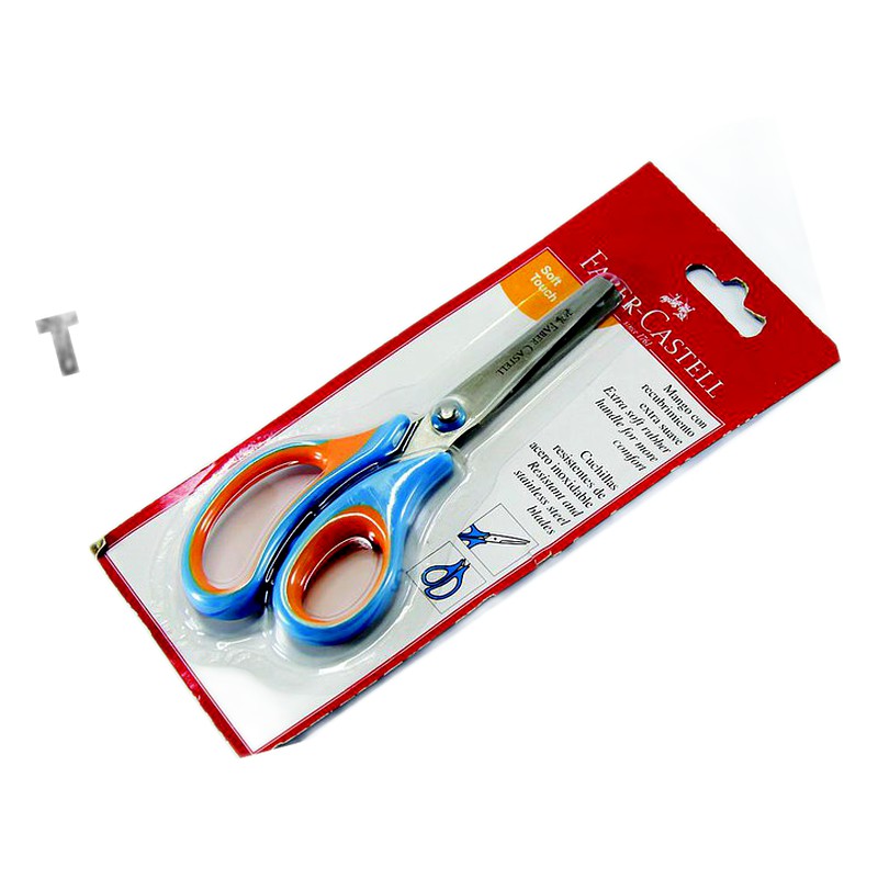 TIJERA ESCOLAR SOF TOUCH FABER CASTELL