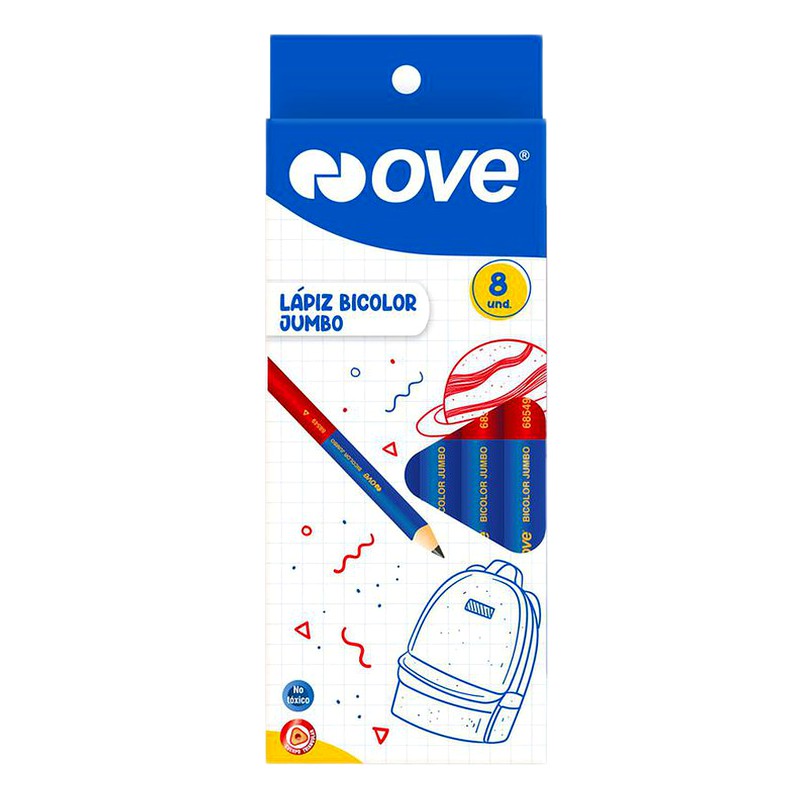 LAPIZ BICOLOR JUMBO - OVE