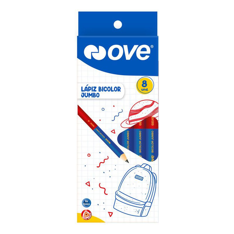 LAPIZ BICOLOR JUMBO - OVE