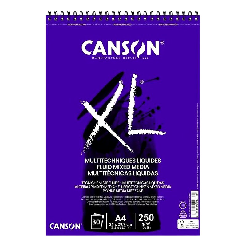 BLOCK XL  FLU 30H A4 250GR - CANSON