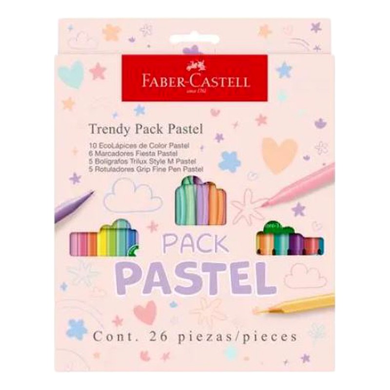 PLUMON PACK PASTEL X 26 - FABER CASTELL
