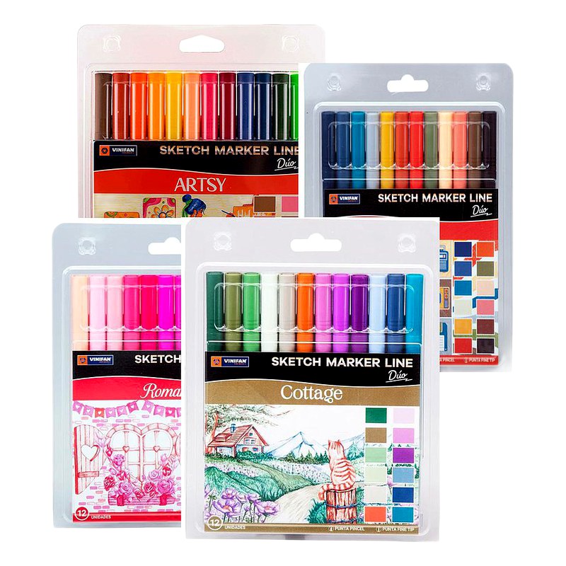 PLUMON SKETCH MARKER DUO X 12 - VINIFAN
