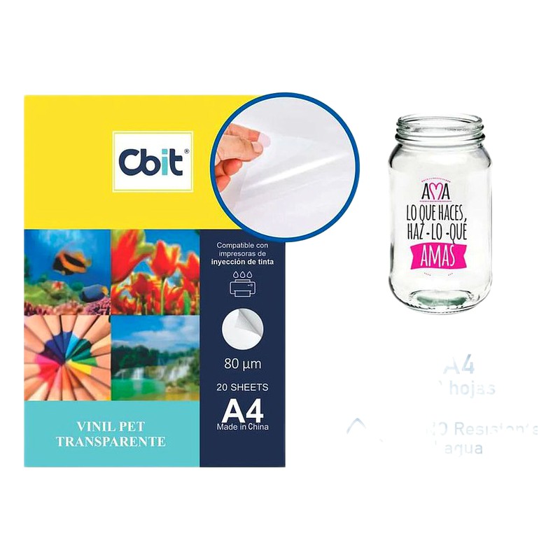 PAPEL VINIL TRANSPARENTE  - CBIT